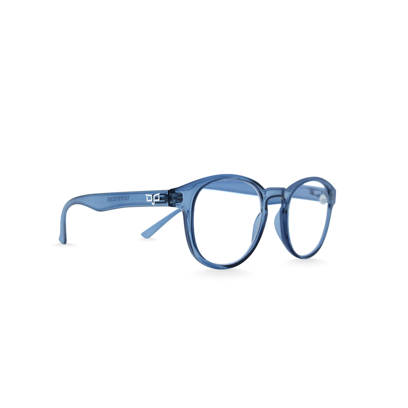 OJO reading glasses clear blue round with uv420 blue block lenses 3.0, , medium image number null
