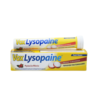 Vox lysopaine strawberry mint throat lozenges sugar free, 18, , medium
