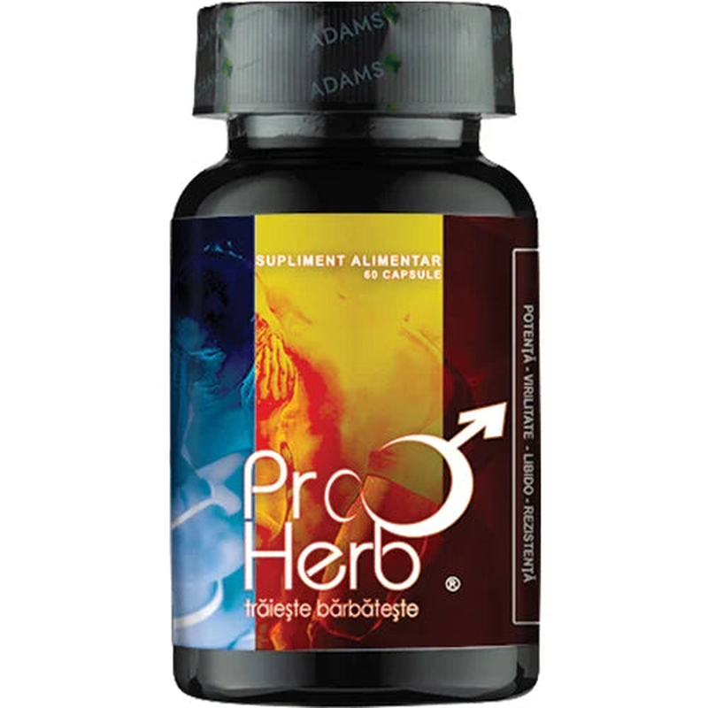 Adams supplements, proherb, 60cps, , medium-null