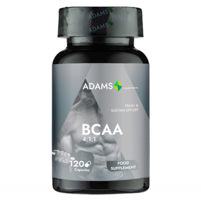 Adams supplements, bcaa 4:1:1 2000mg, 120cps, , medium