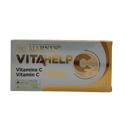 Marnys vitahelp vitamin c + zinc 30capsules, , medium