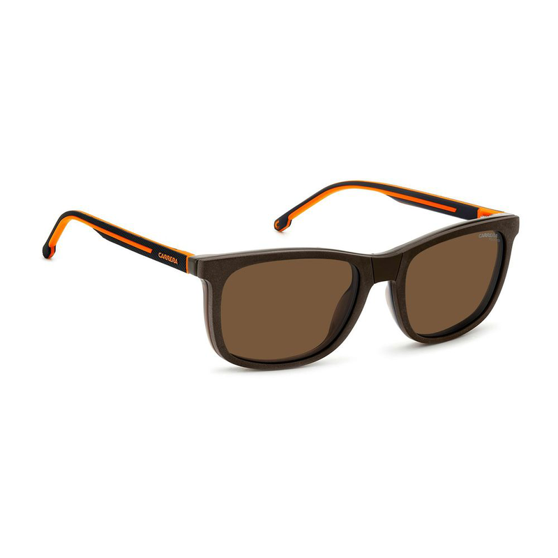 Brown plastic glasses (frames)-null
