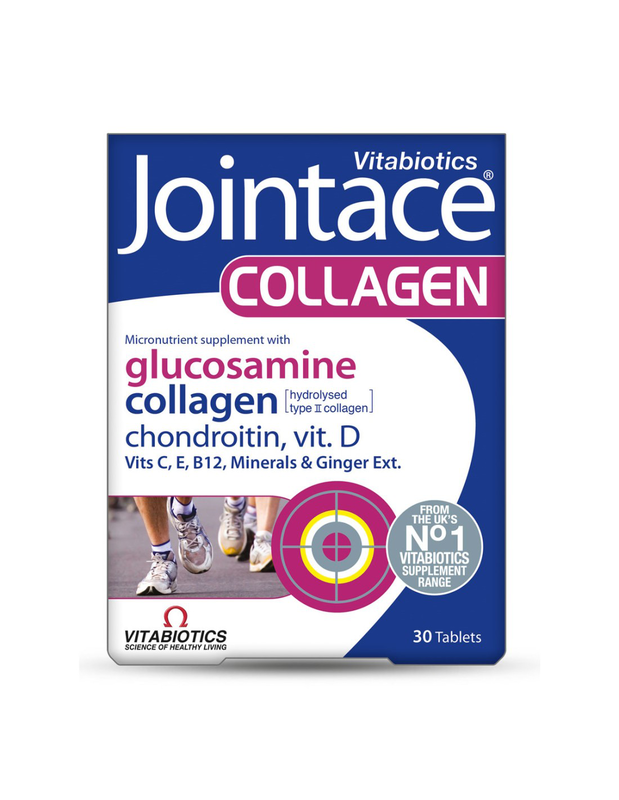 Vitabiotics jointace collagen glucosamine& chondroitin. For normal function of bones& cartilage 30tablets, , medium-null