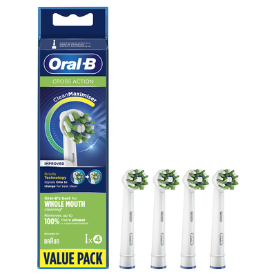 Oral-b cross action clean maximiser refill 3+1
