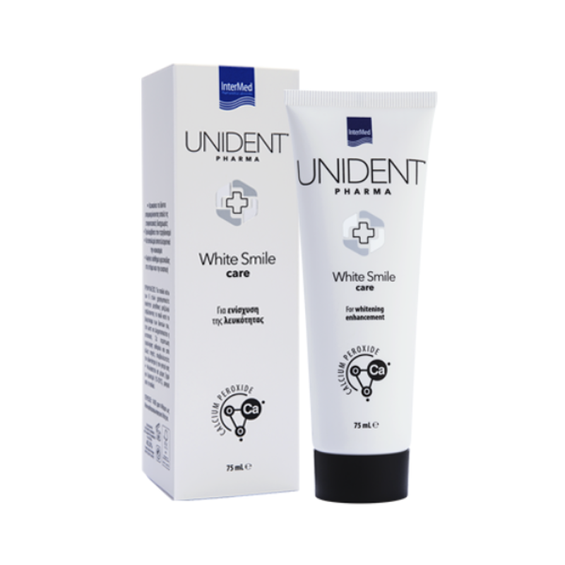 Unident pharma white smile care toothpaste 75ml, , medium-null