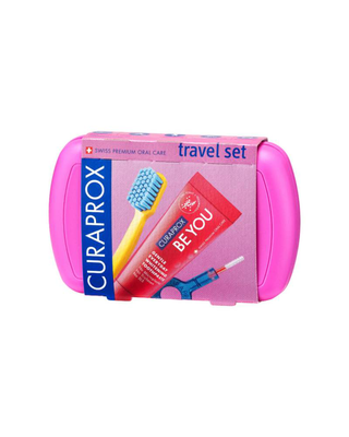 Curaprox travel set pink, , medium