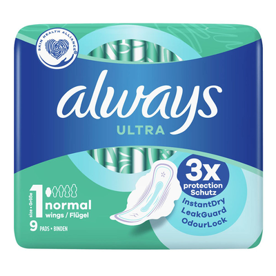 Always ultra normal plus, servietes, 9, , medium