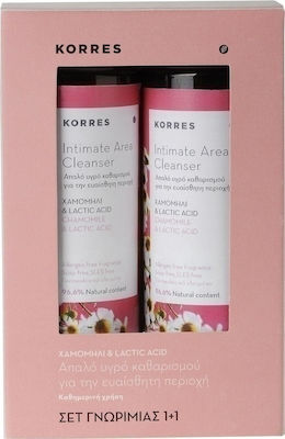 Korres chamomile + lactic acid intimate area cleanser 1+1, , medium