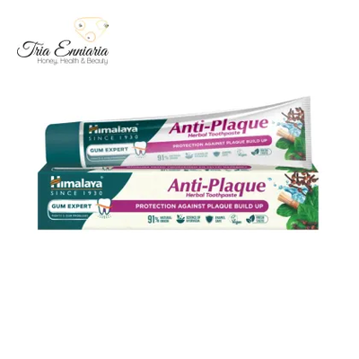Anti-plaque herbal toothpaste, 75 ml, himalaya