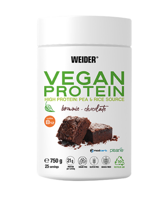Weider vegan protein 750g brownie-chocolate, , medium