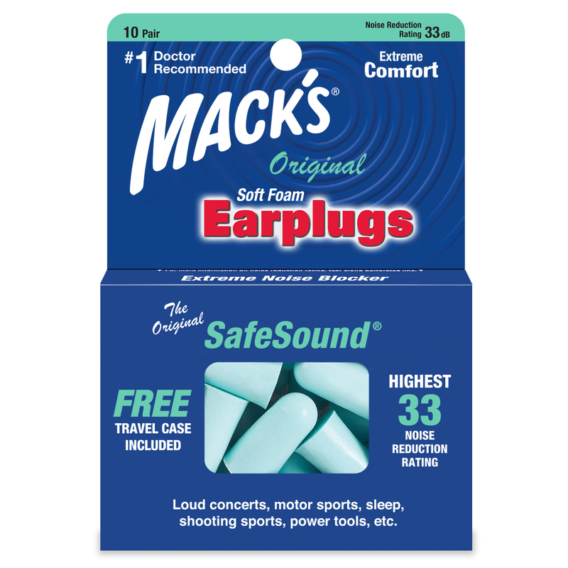 Mack's original soft foam earplugs 10 pairs, , medium-null