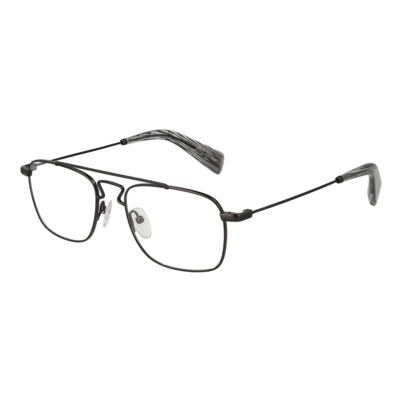 Gray metal glasses (frames)-null