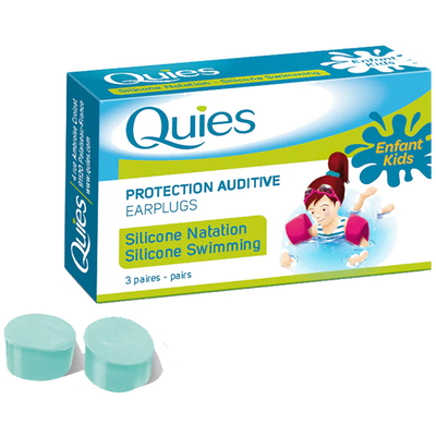Quies kids silicone swimming, ear plugs, 3pairs