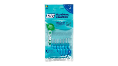 Tepe interdental brushes blue 3 (0.6mm) 8pcs, , medium
