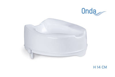 Raised toilet seats with side block – h 14cm – onda series rp400-14, , medium