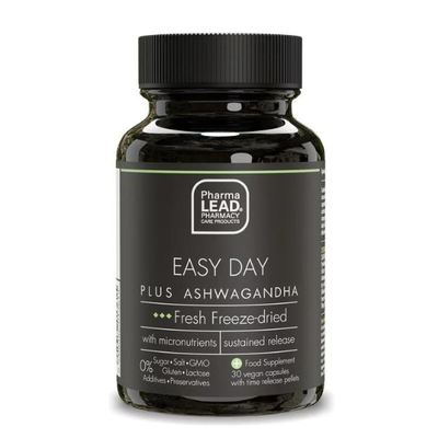 Pharmalead easy day plus ashwagandha vegan 30 capsules, , medium