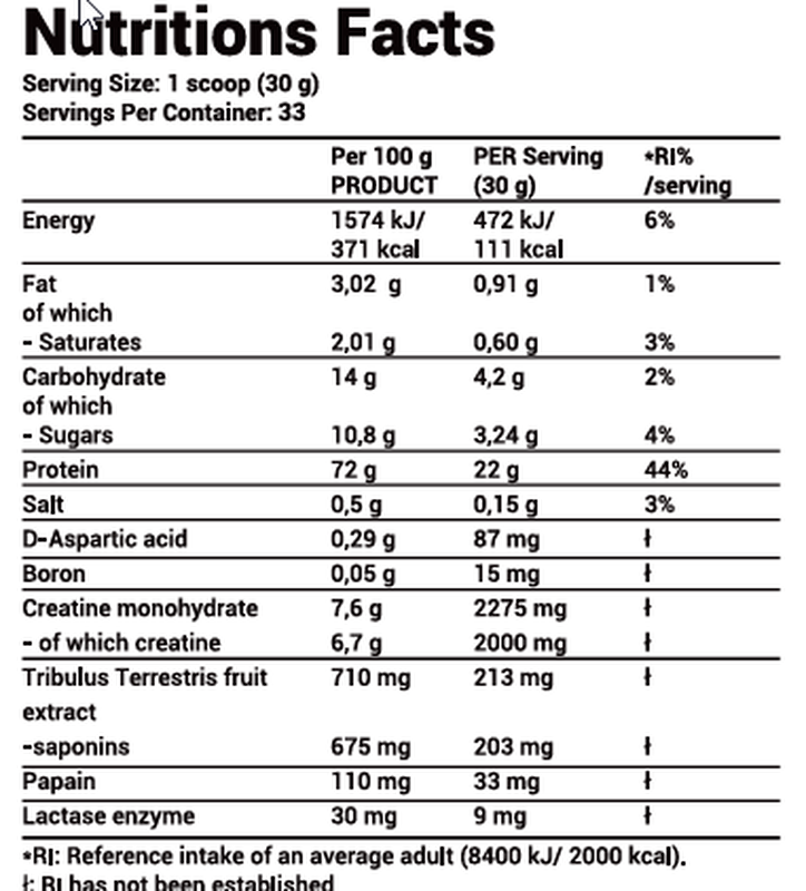 Army1 Nitro Protein-Chocolate 2000gr, , medium-null