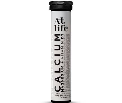 Atlife calcium, magnesium + vitamin d3 x 20 effervescent tablets