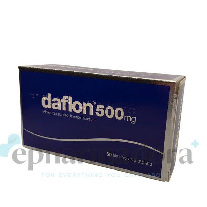 Daflon 500 mg venous circulation & hemorrhoid 60 tablets, , medium image number null