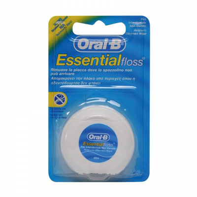 Oral b essential floss unwaxed 50m, , medium