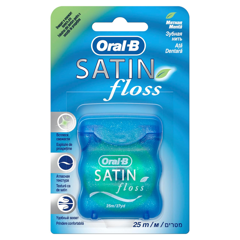 Product image: Oral b satin mint, floss, 25m, , medium-null