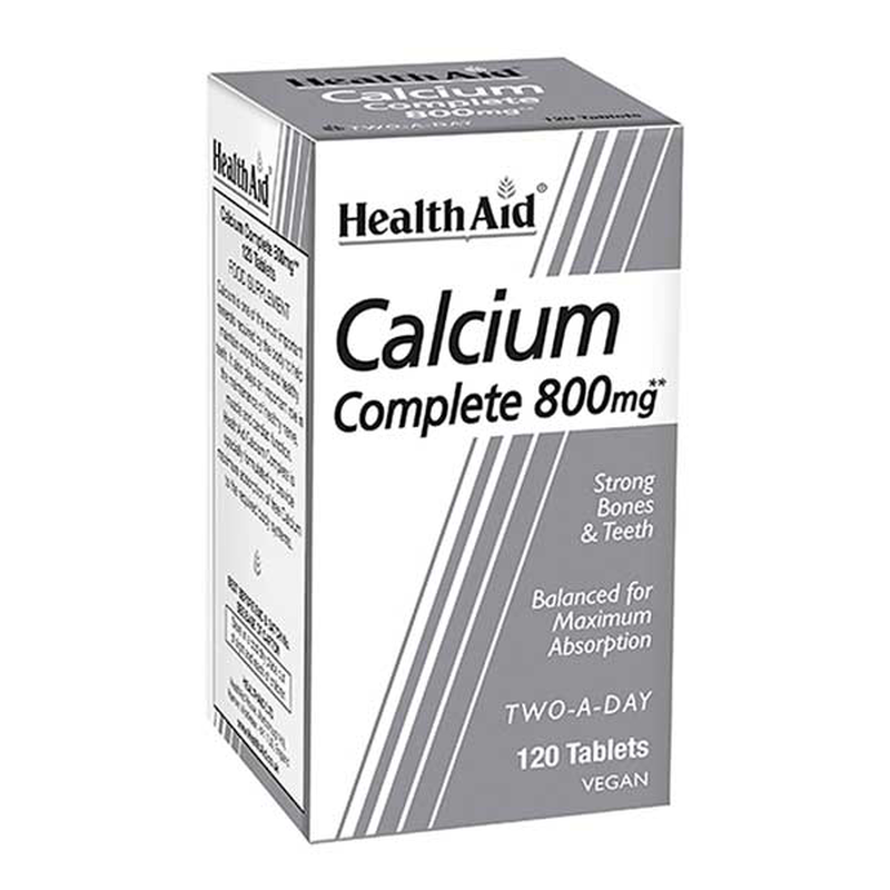 Health aid calcium complete 800mg &ndash; 120 tablets, , medium-null