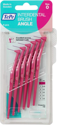 Tepe interdental pink brush angle 0.4mm x 6 pieces