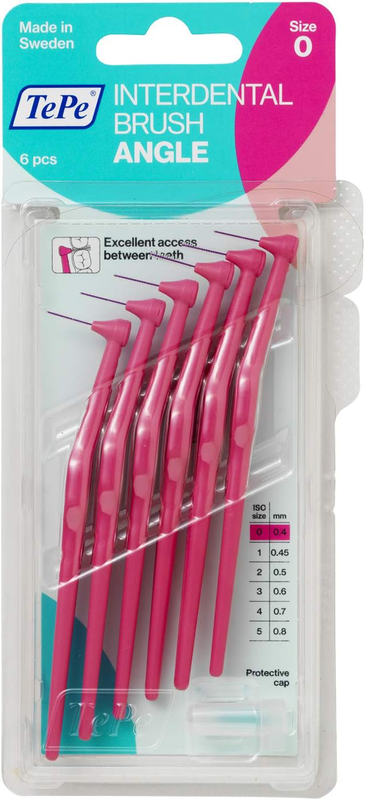 Tepe interdental pink brush angle 0.4mm x 6 pieces, , medium image number null