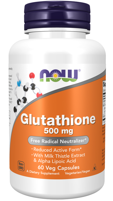 Now foods glutathione 500mg 60 veg capsules, , medium-null