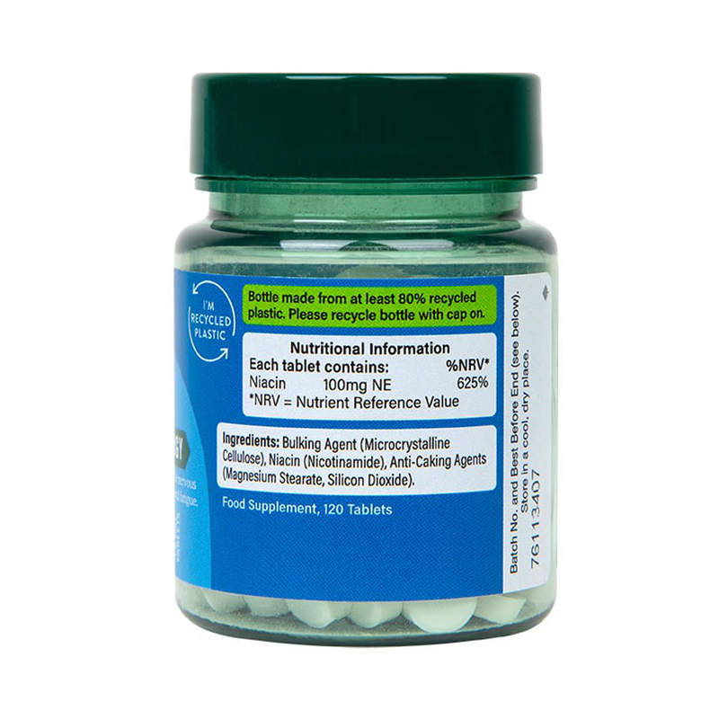 Holland & barrett vitamin b3 + niacin 100mg 120 tablets-null