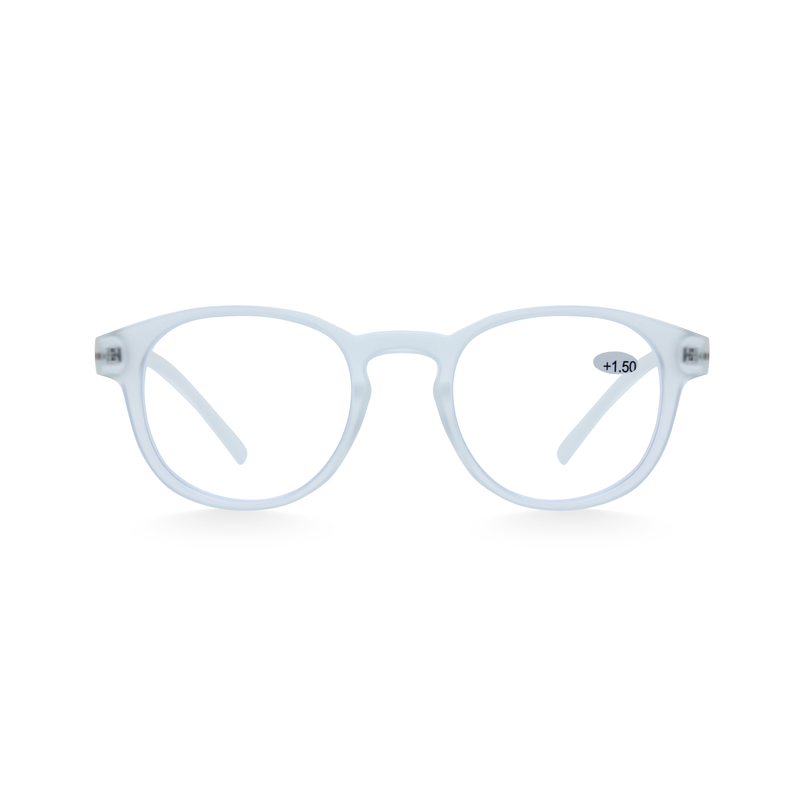 Product image: OJO reading glasses clear round with uv420 blue block lenses 1.5, , medium-null