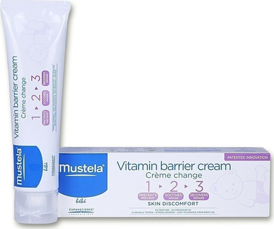 Mustela vitamin barrier creme change 1-2-3 100ml, , medium