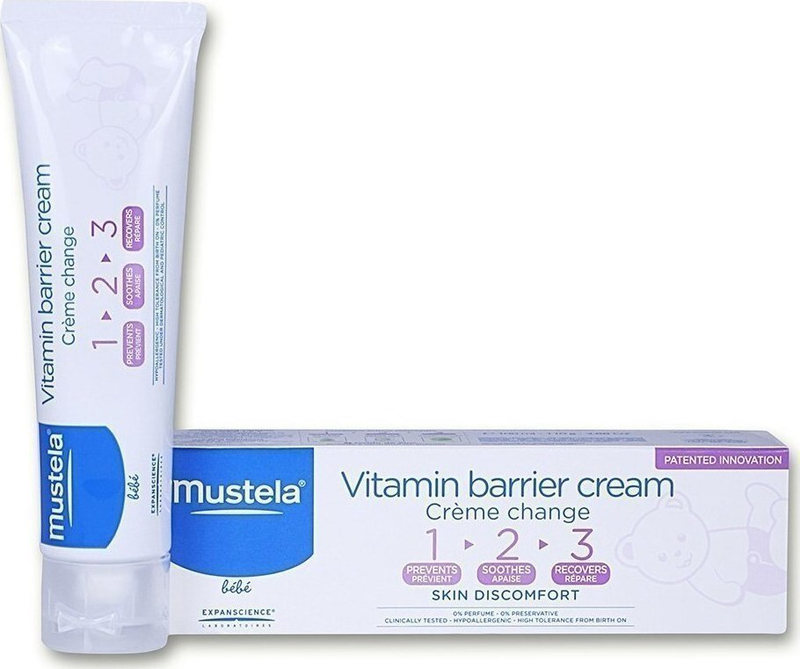 Mustela vitamin barrier creme change 1-2-3 100ml, , medium-null