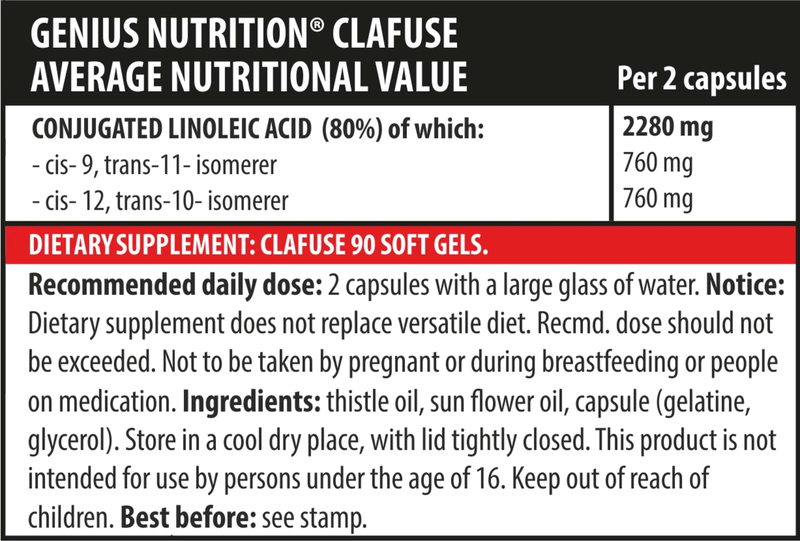 Product image: Clafuse 90softgels, Genius nutrition, , medium-null
