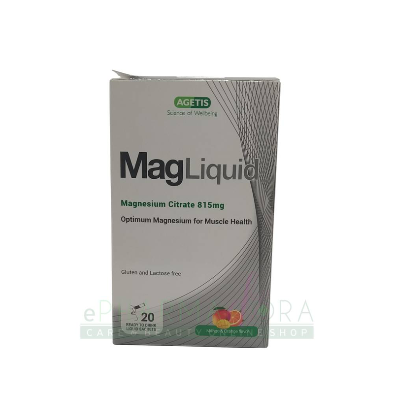 Agetis mag liquid - magnesium citrate 615mg 20 sachets x 15ml, , medium image number null