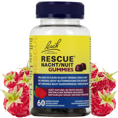 Bach rescue night gummies bear berry x 60, , medium