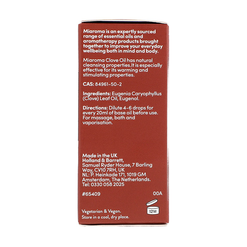 Miaroma clove pure essential oil 10ml-null