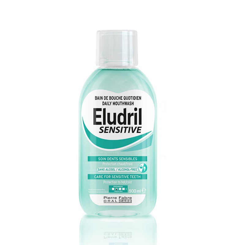 Eludril sensitive mouthwash for sensitive teeths 500ml, , medium-null