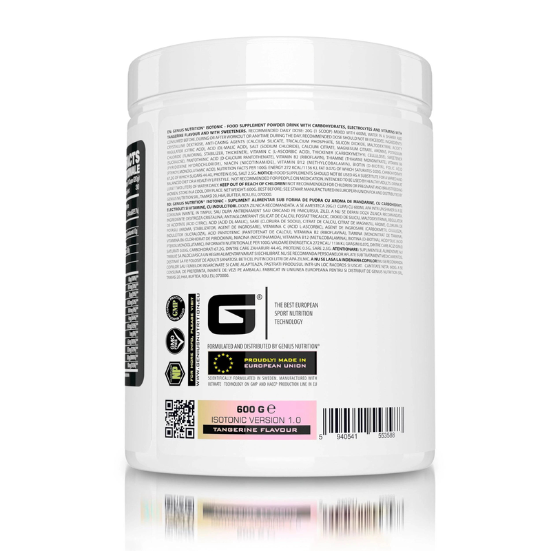 Isotonic 600g/30serv, Genius nutrition, , medium-null