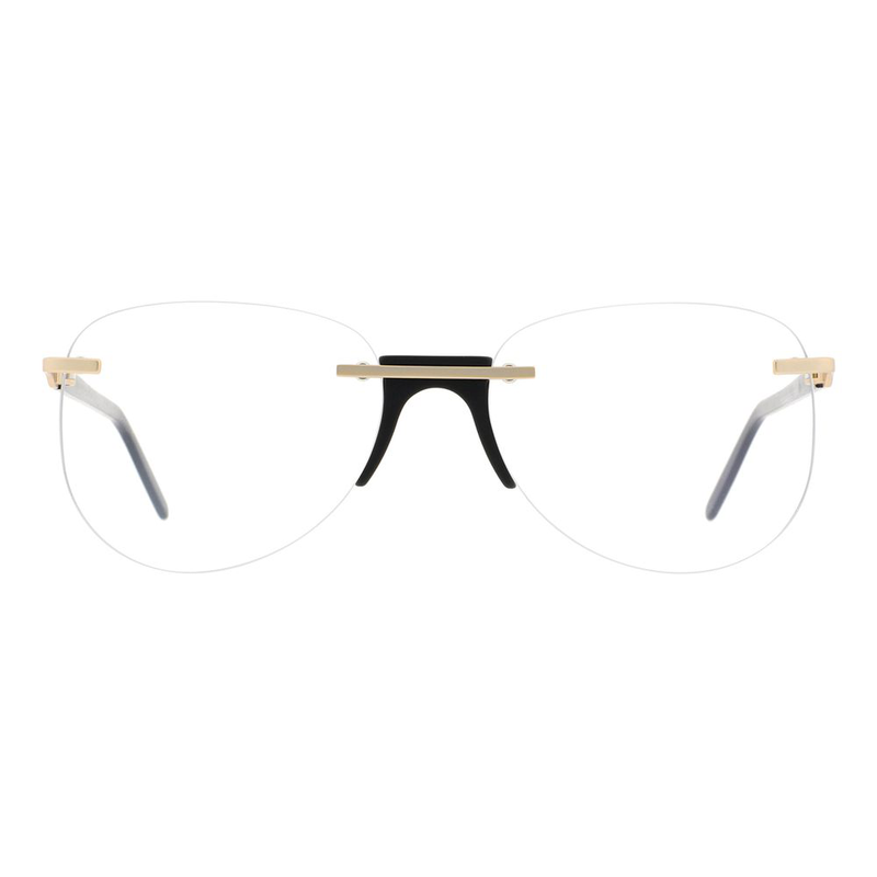 Black metal & plastic glasses (frames)-null