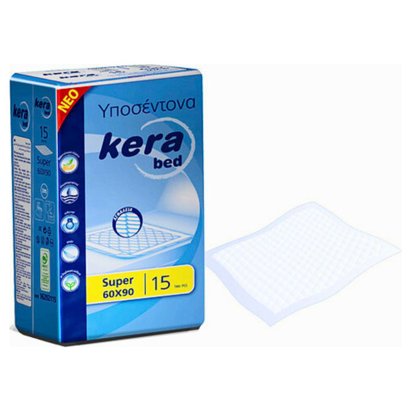 Kera bed super incontinence underpads 60x90cm (15pcs), , medium-null
