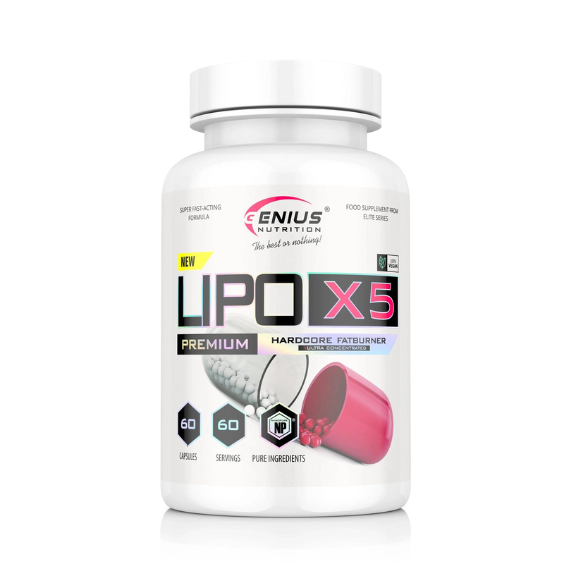 Product image: Lipo-x5 60 caps/60 serv, Genius nutrition, , medium-null