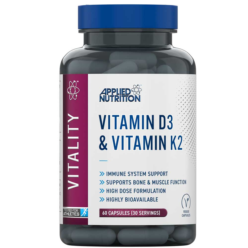 Applied nutrition vitamin d3 & k2 - 60vcaps, , medium-null