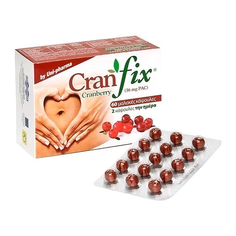 Uni-pharma cran-fix cranberry &gamma;&iota;&alpha; &tau;&eta;&nu; &alpha;&nu;&tau;&iota;&mu;&epsilon;&tau;ώ&pi;&iota;&sigma;&eta; &tau;&eta;&sigmaf; &omicron;&upsilon;&rho;&omicron;&lambda;&omicron;ί&mu;&omega;&xi;&eta;&sigmaf; 60 caps, , medium-null