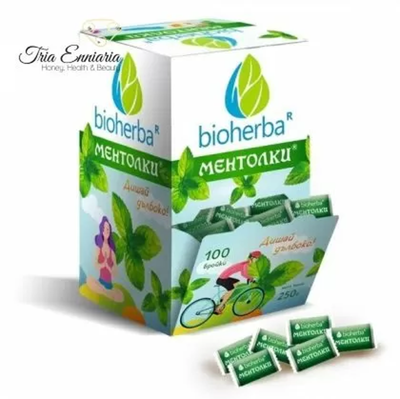 Product image: Menthol candy, 100 pcs, bioherba, , medium-null