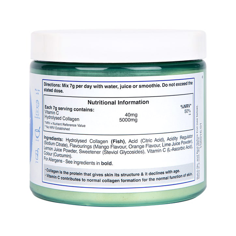 Holland & barrett marine collagen tropical flavoured powder 5000mg 210g-null