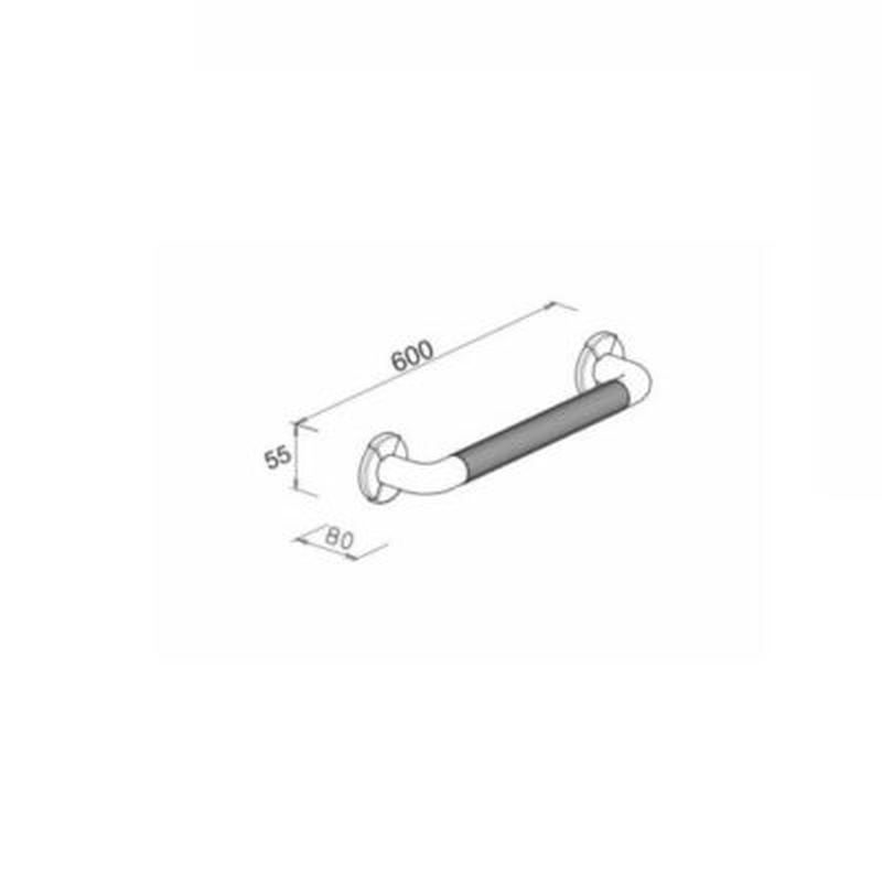 Accessible (amea) chrome polished bath handle image number null