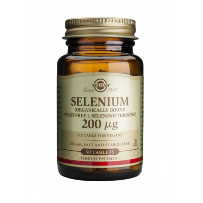 Solgar selenium 200mg x 50 tablets - antioxidant & supports immune system, , medium