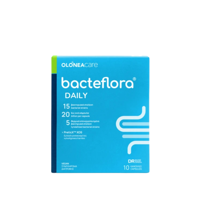 Bacteflora, probiotics- prebiotic, for health& smooth bowel function, 30capsules-null