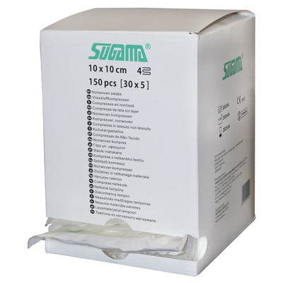 Sterile non wooven swabs 10x10cm, 150PCS